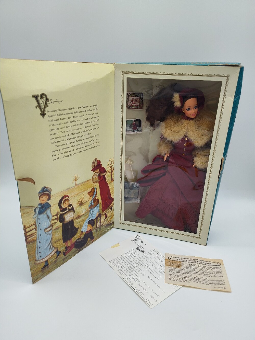 1994 BARBIE Victorian Elegance Special Edition Hallmark Doll NRFB Complete NOS